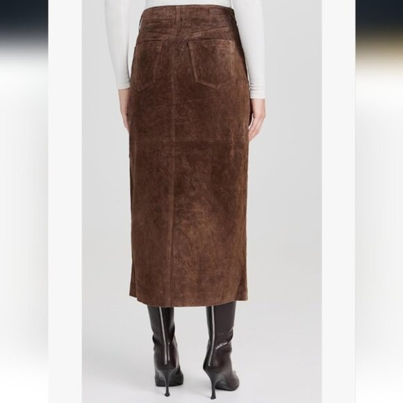 NWT BLANKNYC Suede Midi Skirt 100% Genuine Leather Size 26 Small NEW WITH TAGS - Picture 4 of 11